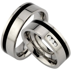 Trauringe123 Trauring Hochzeitsringe Verlobungsringe Trauringe Eheringe Partnerringe aus Titan, JT7 52
