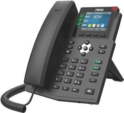 Fanvil X3U - IP-Telefon - Schwarz - Kabelgebundenes Mobilteil - Tisch/Wand - Im Band - Out-of band - SIP-Info - 6 Zeilen (X3U)
