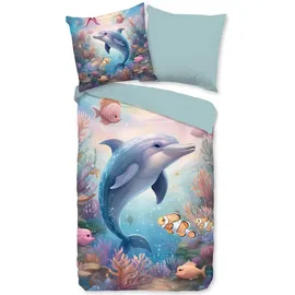Traumschlaf Renforcé Tiere Bunt 135 x 200 cm + 80 x 80 cm