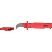 KS Tools Kabelmesser mit Schutzisolierung und Hakenklinge, 200mm (117.1296)