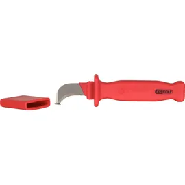 KS Tools Kabelmesser mit Schutzisolierung und Hakenklinge, 200mm (117.1296)