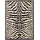Tapiso Atlas Kurzflorteppich 80 x 150 cm Schwarz/Creme