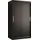 Mirjan24 Schwebetürenschrank Riflo Ramiro 100 x 200 x 62 cm Schwarz/Gold