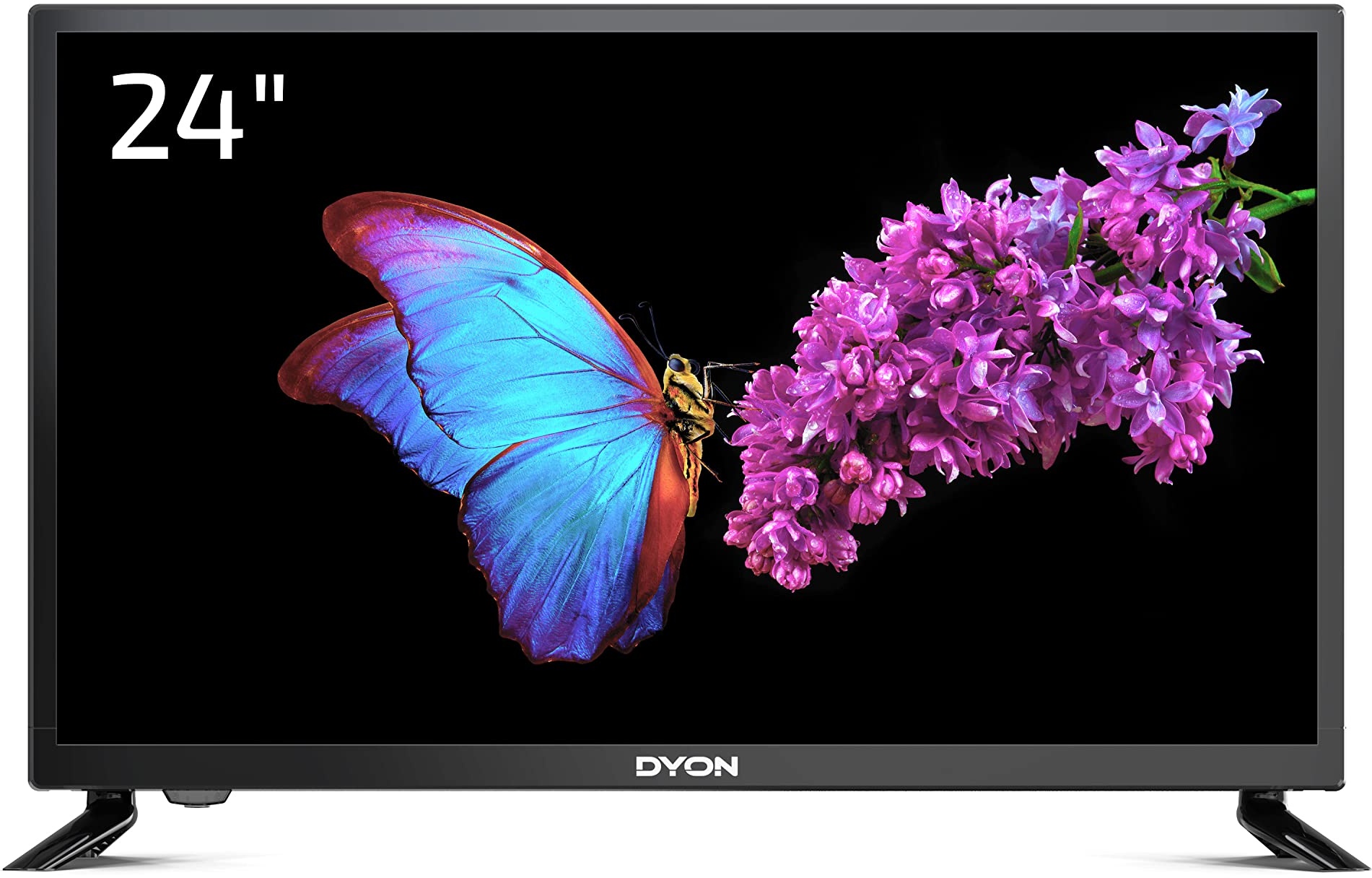DYON Enter 24 Pro X2 60 cm (24 Zoll) Fernseher (Triple Tuner (DVB-C/-S2/-T2), Hotelmodus, USB-Media Player) [Modelljahr 2022], Schwarz...