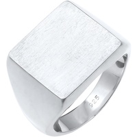 Elli Siegelring Royal Matt Geo Quadrat Trend 925 Silber Ringe Damen