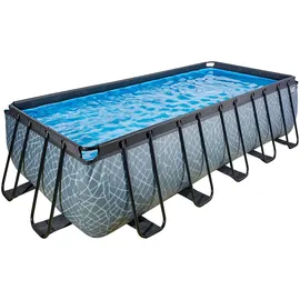 EXIT TOYS EXIT Stone Pool 540 x 250 x 122 cm inkl. Filterpumpe, Poolleiter, Reparaturset