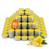 Spetebo Citronella Duft Teelicht 80 St. gelb