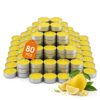 Spetebo Citronella Duft Teelicht 80 St. gelb