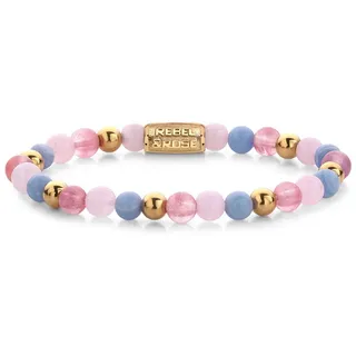 Rebel & Rose RR-60055-G-S Damen-Armband Pink Summer Vibes 6 mm