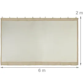 Relaxdays Moskitonetz für 3 x 3 m Pavillon 2 Stück 1,2 x 2,0 m Beige