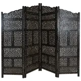 Marrakesch Orient & Mediterran Interior Orientalischer Paravent aus Holz saraswati
