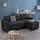 VitaliSpa Ecksofa Campina, Anthrazit, 226 x 161 cm L-Form