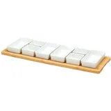 Excellent Houseware Servier-Set 8-tlg. Weiß