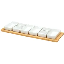 Excellent Houseware Servier-Set 8-tlg. Weiß