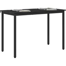 vidaXL Esstisch 110 x 75 x 55 cm schwarz