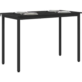 vidaXL Esstisch 110 x 75 x 55 cm schwarz