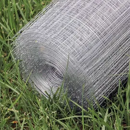 Wiltec Maschendrahtzaun 1mx25m 0,7mm 12x12mm Drahtgitter, Stahl verzinkt, Rolle - 1,40 MILLIMETER x 25 m, 0,7 mm Drahtstärke 12x12 mm Maschengröße, Volierendraht 4-Eck aus