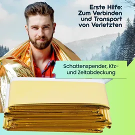 Leina-Werke KFZ-Rettungsdecke 160 x 210 cm silber/gold