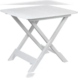 PROGARDEN Klapptisch 45 x 43 x 50 cm weiß