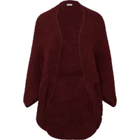 s.Oliver O-Shape-Poncho aus Bouclé-Strick Rot ONESIZE