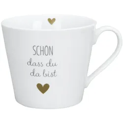 Krasilnikoff Happy Cup Schön dass du da bist, 400 ml