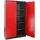 Proregal Fachboden Stahl 192 cm x 110 cm x 38 cm Grau/Rot