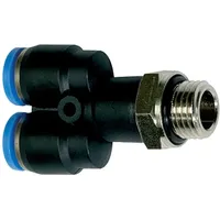 Riegler Y-Steckverschraubung drehbar G 1/4 außen Ø6 mm