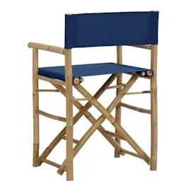 vidaXL Regiestuhl 2er Set Blau