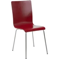 Deluke Besucherstuhl, Rot, Metall, 43x87x47 cm, Esszimmer, Stühle, Esszimmerstühle,