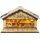 SAICO Weihnachtsmarkthütte 27 cm warmweiß