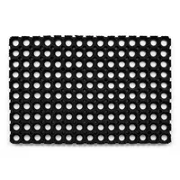 RugsX Fußabtreter Gummi Black 100x200 cm,