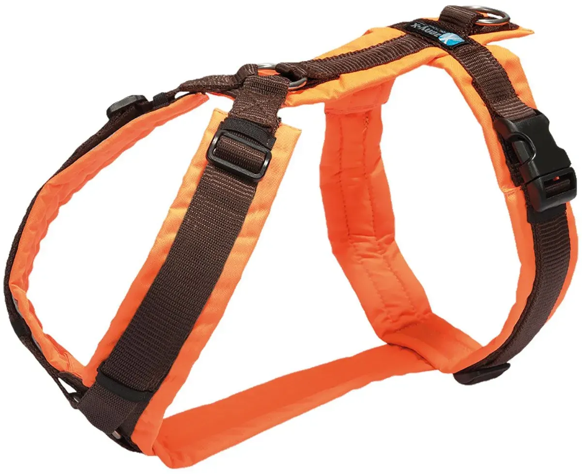 Brustgeschirr Protect - Hundebrustgeschirr leuchtorange/braun Gr.XXS Hundegeschirr 1 St