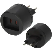 Brennenstuhl Adapter 2 St. Schwarz
