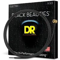 DR Strings DR E EXBK BKE-11 Extra Black Beautie