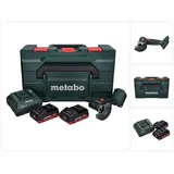 Metabo CC 18 LTX Akku Winkelschleifer 18 V 76 mm Brushless + 2x Akku 4,0Ah + Ladegerät + metaBOX