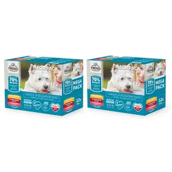 Frendi-Beutel für Hunde (Huhn/Rind/Rindfleisch) 2x(12x100g)