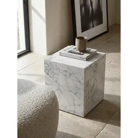 KADIMA DESIGN MONOBLOC Weiß Marmor 40 x 40 x 45 cm