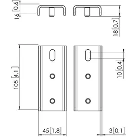 Vogel's PFA 9158 Monitor Halterung bis 72 kg Schwarz