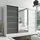 A&J MöbelLand Schiebetürenschrank AURELIA 1 200 x 215 x 59,5 cm Grau/Weiß