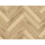 World of Dryback Klebe-Vinyl World of Dryback 3524HE San Francisco Oak Herringbone City 1x4