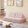 [en.casa] Kindersofa Norhulta 120 x 66 x 46 cm Cord rosa