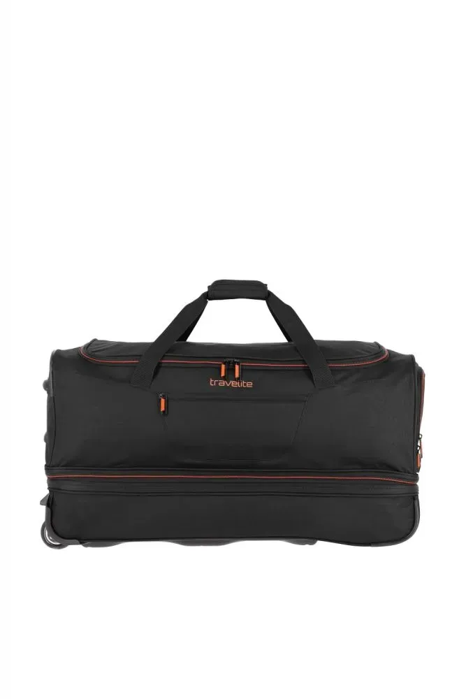 Travelite Basics Trolley Reisetasche L erw. schwarz 96276-01 Reisetasche mit Rollen Weichgepäck