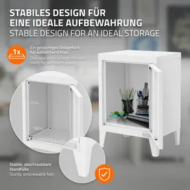 ML-Design Aktenschrank 40x30x57,5 cm Weiß