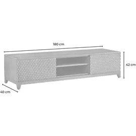 KAWOLA COPAS Lowboard 180/42/40 cm Braun Holz