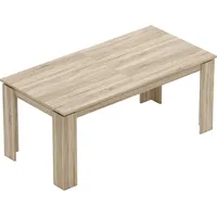 Homcom Esstisch ausziehbar 180-260 x 76,6 cm beige