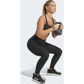 adidas Optime Essentials Workout Zip-Front Medium Support Black L