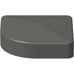 KAHRS Solid Alu-Pfostenkappe, 7x7 cm, Anthrazit, für variablen Eckpfosten