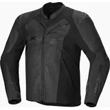 Alpinestars Faster V3 Lederjacke - Schwarz/Schwarz / 48