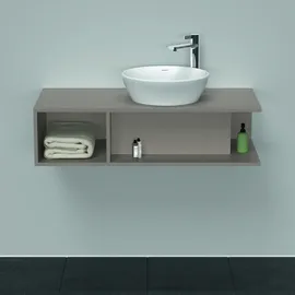 Duravit Waschtischunterschrank 100 x 26 cm Basalt Matt