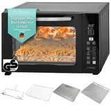 a-rival Minibackofen digital mit Umluft | 45+3l - GS-Geprüft, DE | Mini Backofen mit Umluft - 12 Programmen, Powerboost, 8h Timer